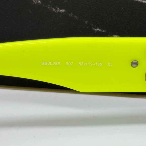 NEW BB0095S 007 BALENCIAGA YELLOW GREY WOMEN CAT EYE BALENCIAGA SUNGLASSES - Picture 7 of 10